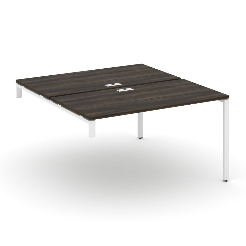 Двойной стол-надставка на опорную тумбу CONCEPT CN.DSN-003 Дуб Мали Белый