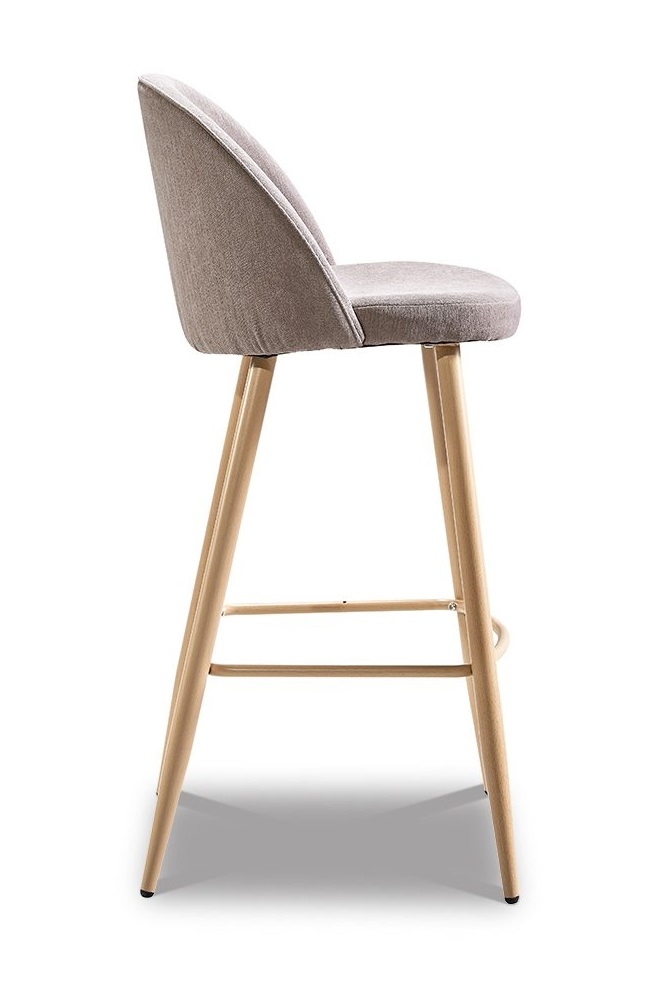 Барный стул Хартон ножки под дерево Бежевый