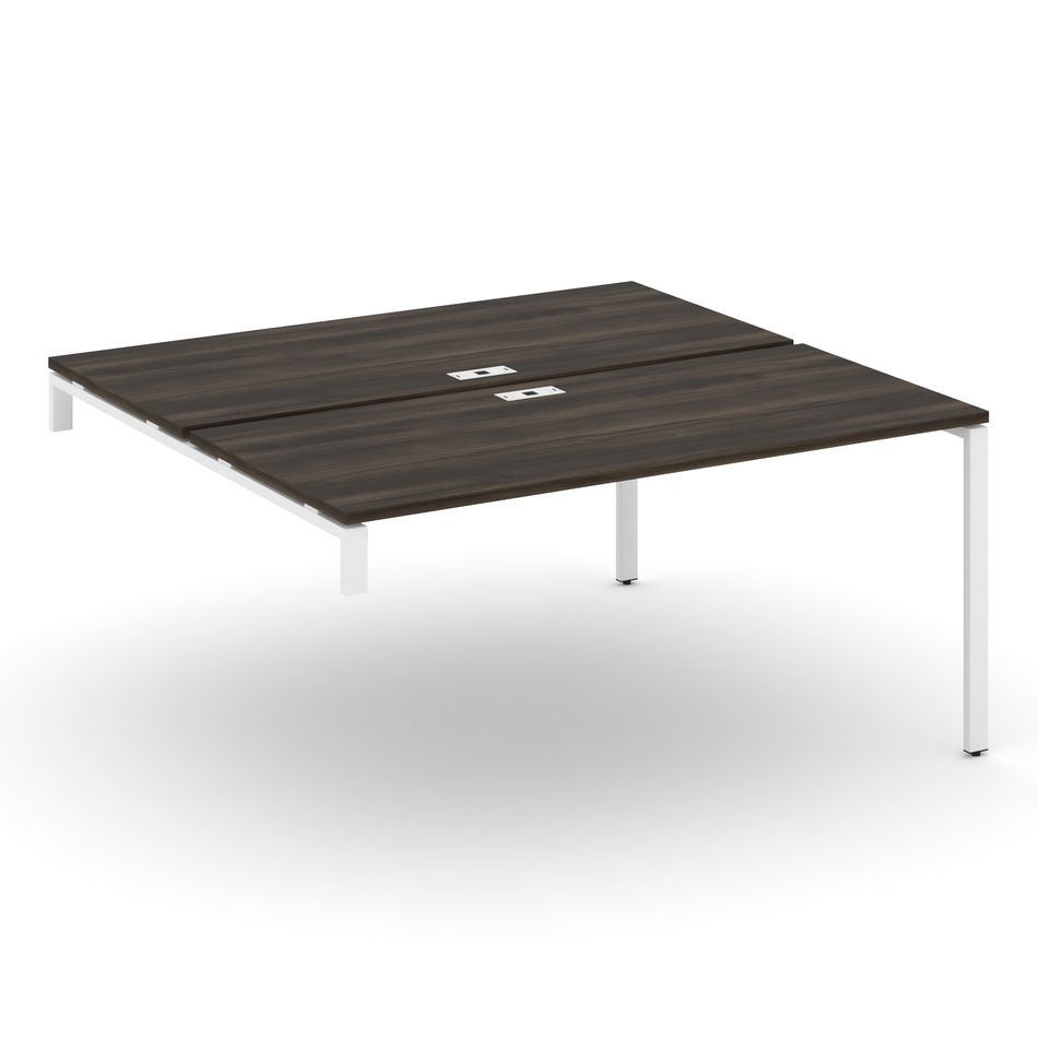 Двойной стол-надставка на опорную тумбу CONCEPT CN.DSN-004 Дуб Мали Белый