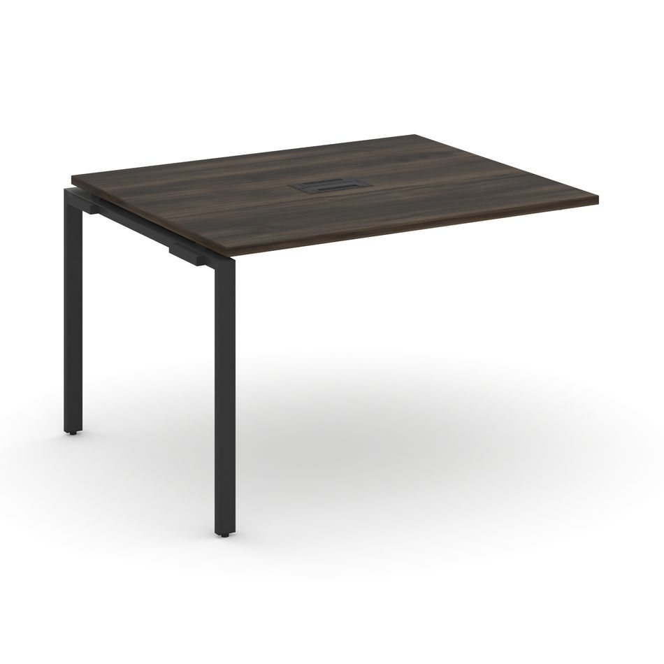 Проходной наборный элемент переговорного стола CONCEPT CN.NPRG-012 Дуб Мали Черный