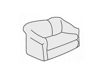 Диван двухместный Премьер 2 Серый (экокожа)