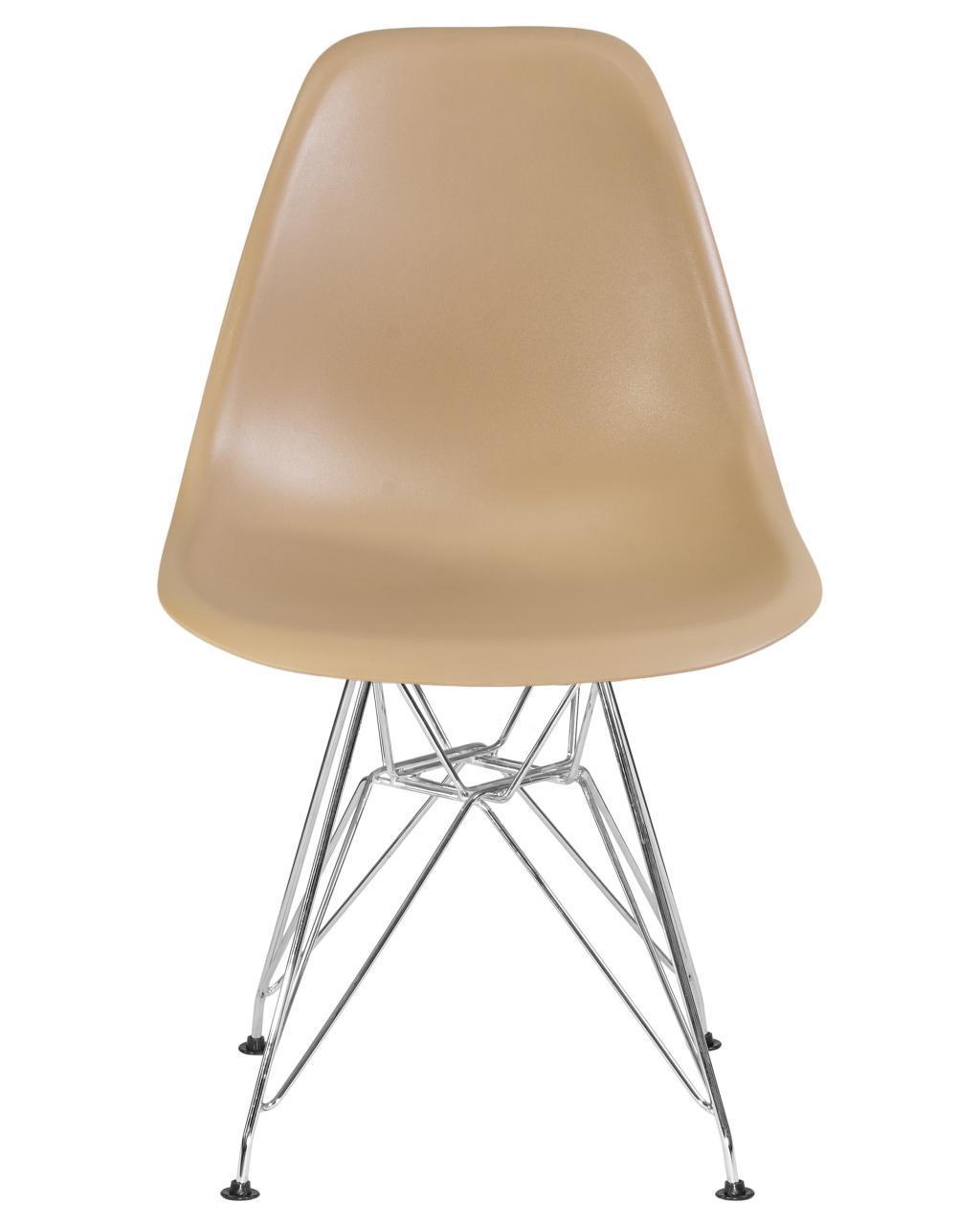 Стул обеденный DOBRIN DSR ножки хром Бежевый GR-03