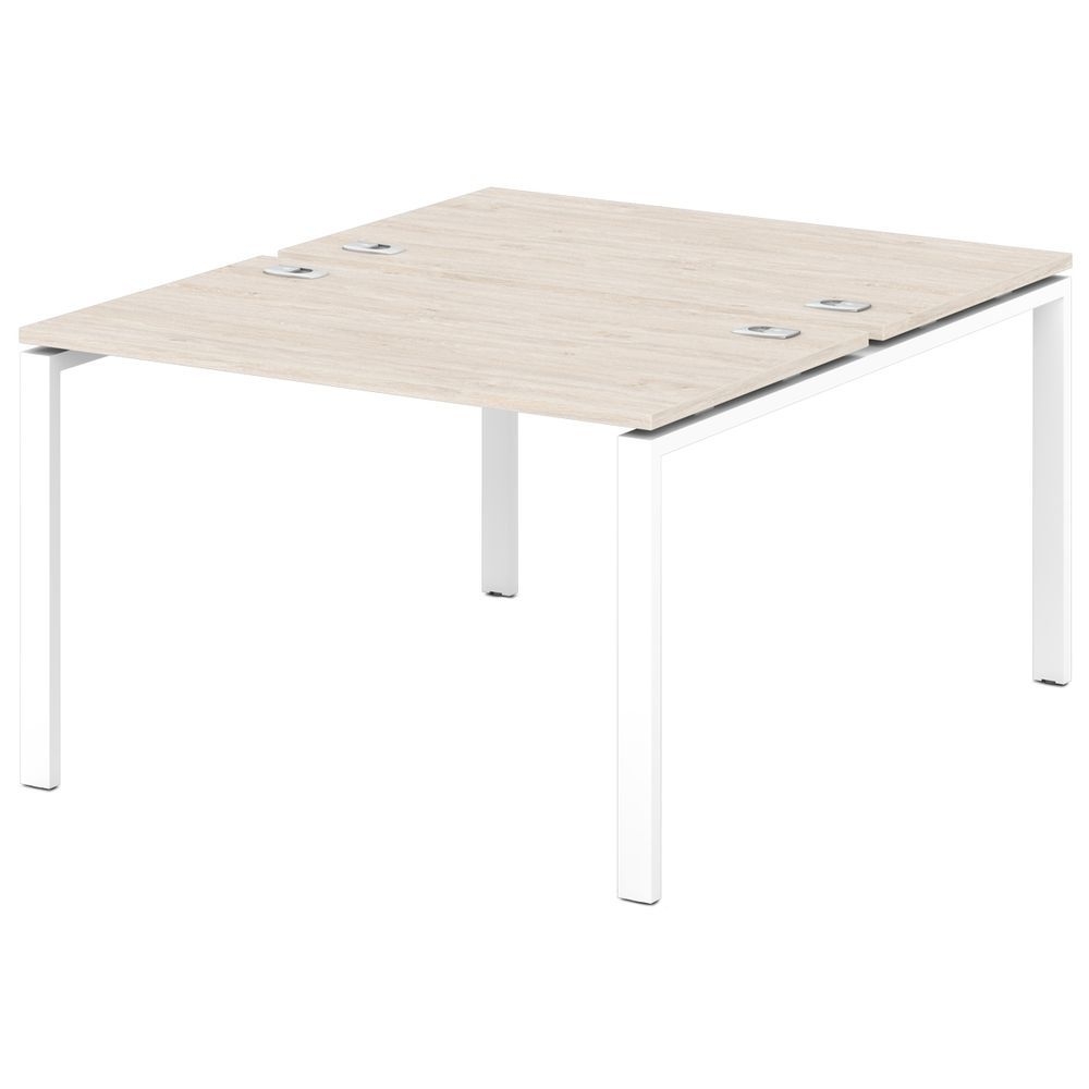 Стол-тандем на металлокаркасе Sentida S-41 Дуб Верцаска Светлый