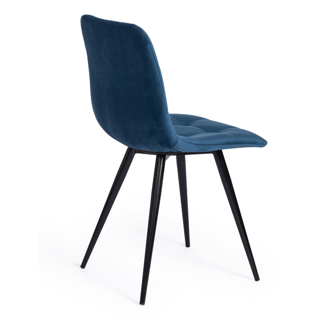 Стул CHILLY (mod. 7095-1) ткань/металл, 45x53х88 см, высота до сиденья 50 см, синий barkhat 29/черный