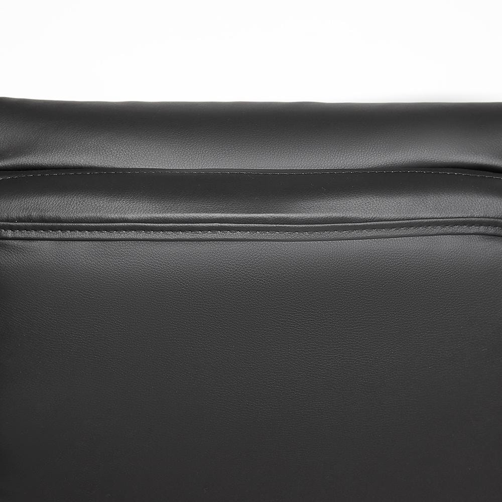 Кресло CHIEF кож/зам/ткань, черный/черный стеганный/черный, 36-6/36-6/11