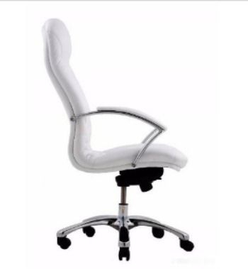 Кресло с высокой спинкой на крестовине Кардинал D100 Белое