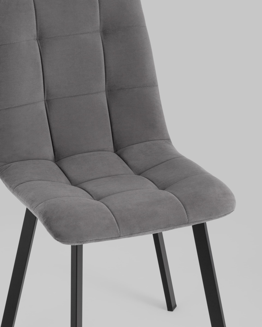 Стул Oliver Square велюр Темно-серый