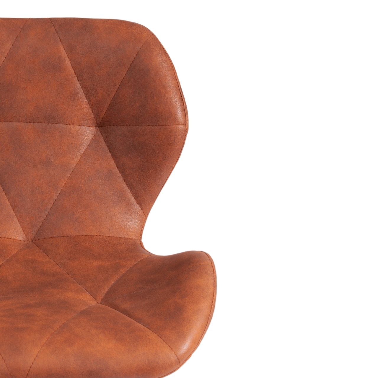 Стул STUTTGART (mod. 74) экокожа/дерево береза/металл, 50 х 47 х 73 см, античный коричневый RH02-13/натуральный