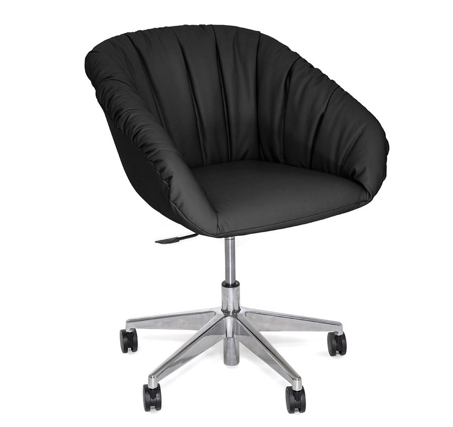 Кресло для посетителя ALMA SOFT 5star alum Dakota black Черное