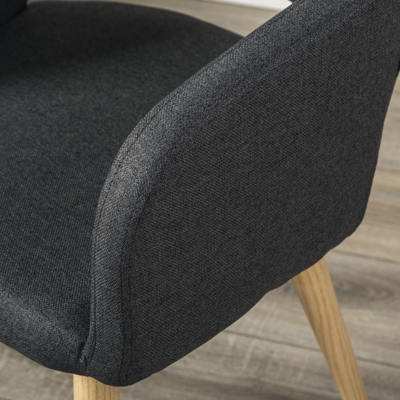 Кресло Oscar темно-серый/нат.дуб