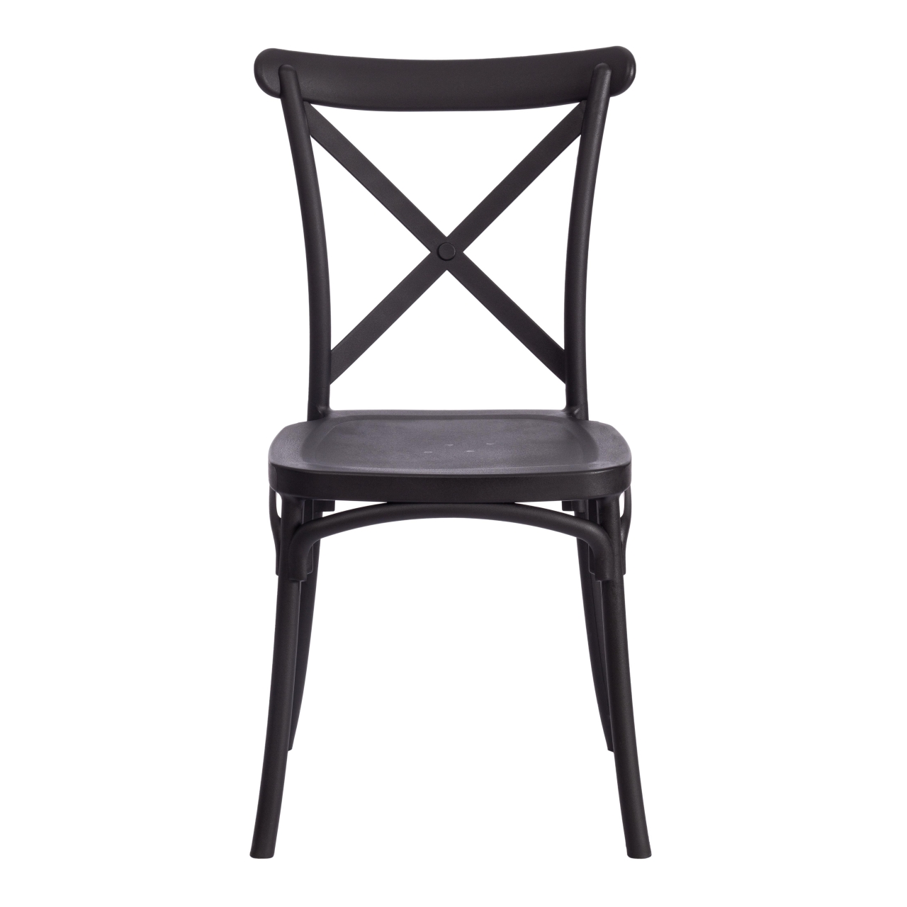 Стул CROSS (mod. PL24) пластик, 48 х 58 х 89 см, Black (черный) 05