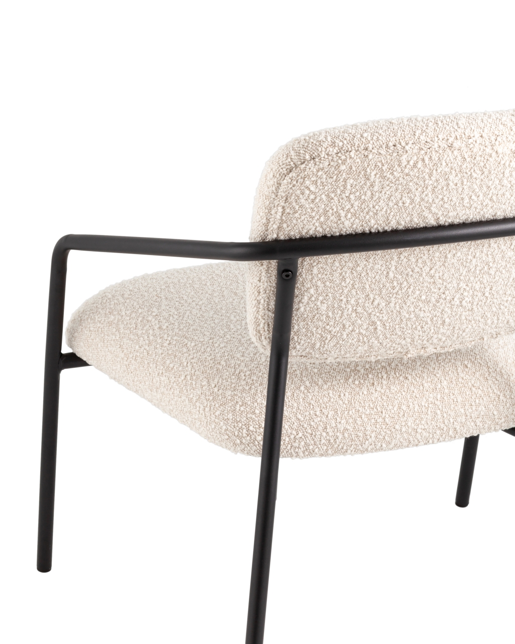 Кресло лаунж Rooney букле белый