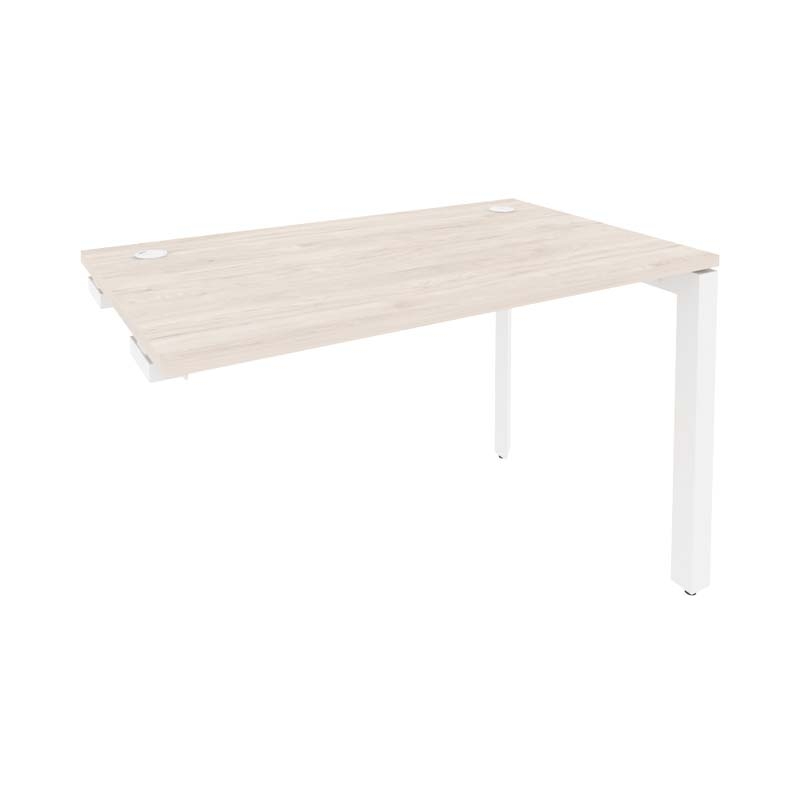Стол-приставка на П-образном м/к к опорным элементам ONIX O.MP-SPR-2.7 Денвер Светлый/Белый