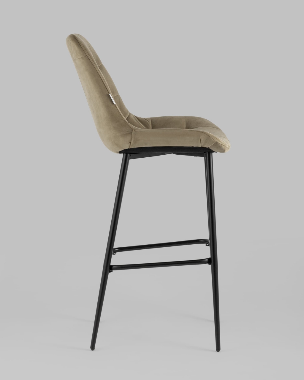 Стул барный Флекс обивка велюр Капучино