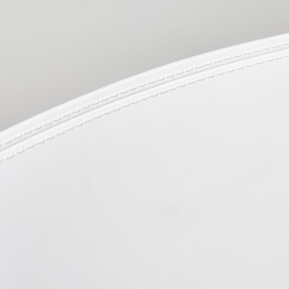 Стул GENIUS (mod 75) металл/пластик, 46x56x84cм, белый/черные ножки