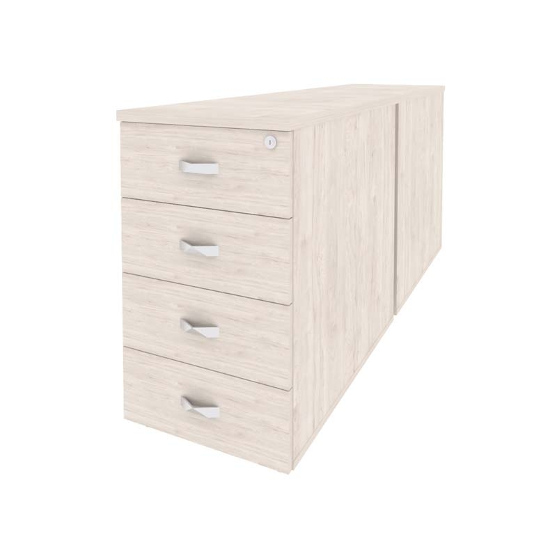 Тумба двойная приставная / опорная ONIX O.TPO-2.8 Денвер Светлый