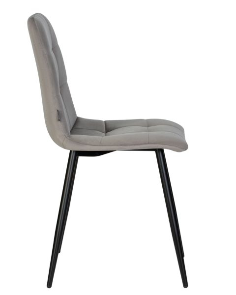 Стул обеденный DOBRIN CHILLY (Темно-серый Holland 18, основание черное) 4 шт