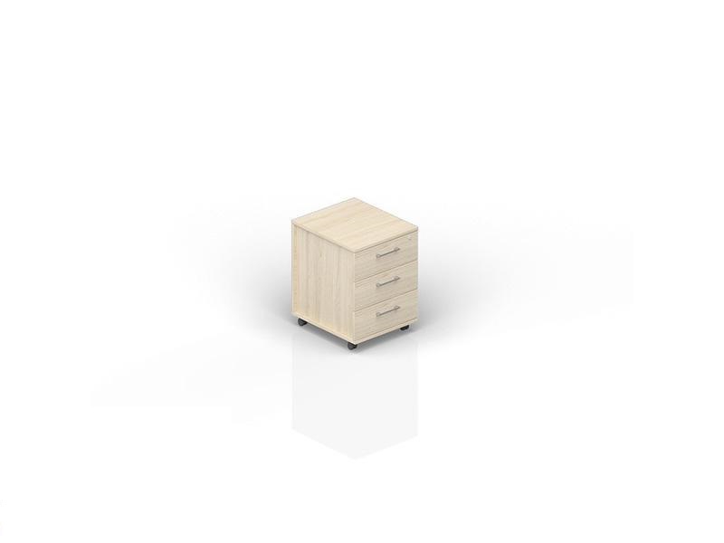 Модуль с 3 мя ящиками для опорной сервисной тумбы GDB BLISS NRP3 Акация Аури