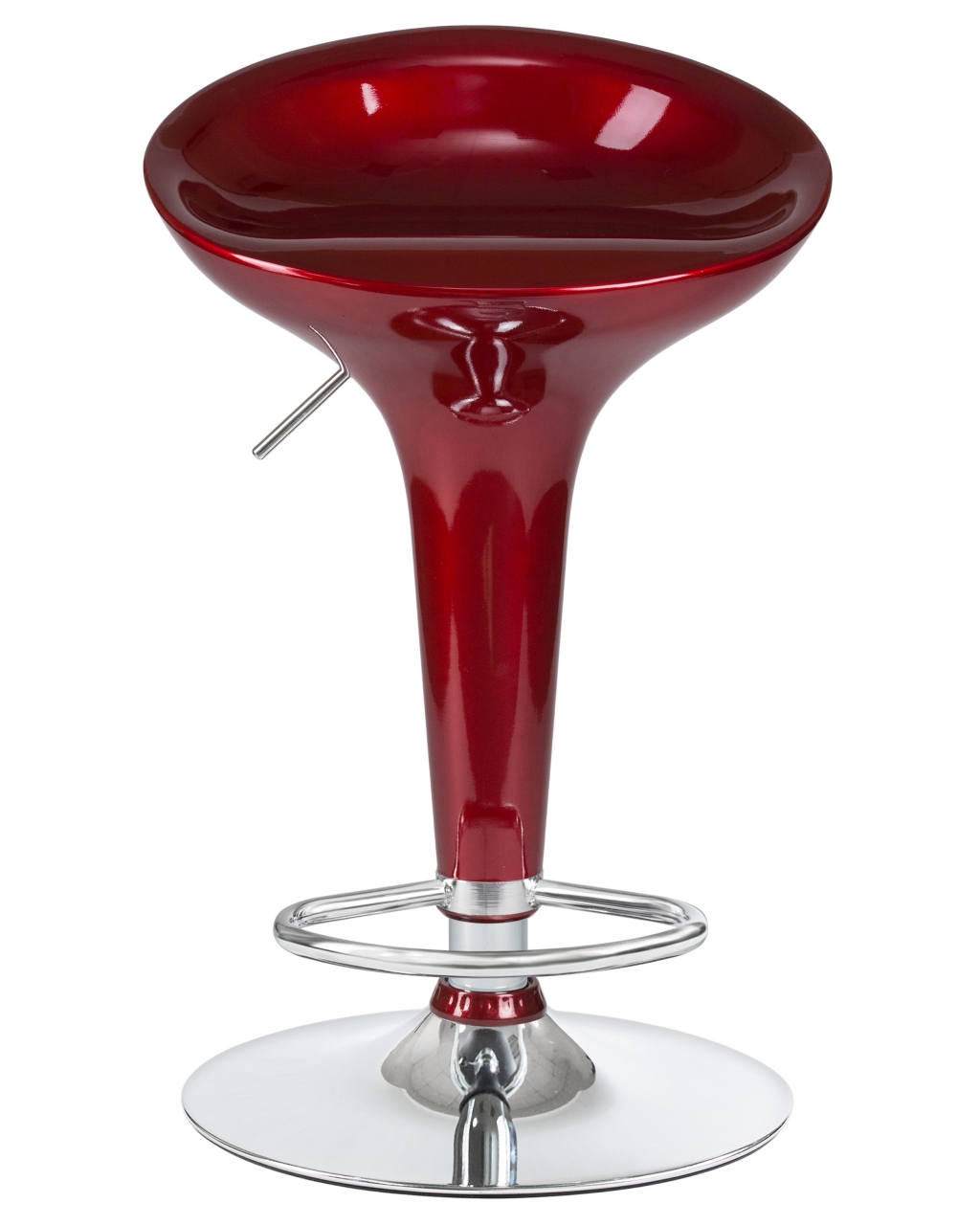 Стул барный DOBRIN BOMBA Бордовый металлик