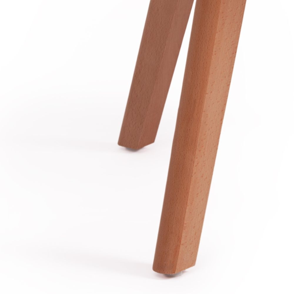 Стул CINDY SOFT (mod. C1021F1) / 1 шт. в упаковке вельвет/дерево бук, 53 х 45 х 81 см , серый (HLR 24)/натуральный