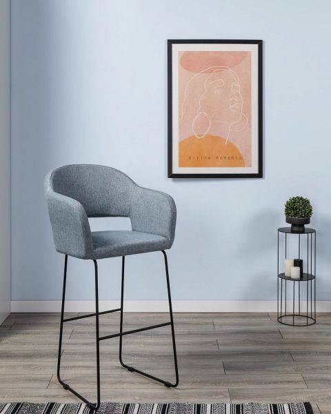 Кресло бар Oscar Б Грей/Линк