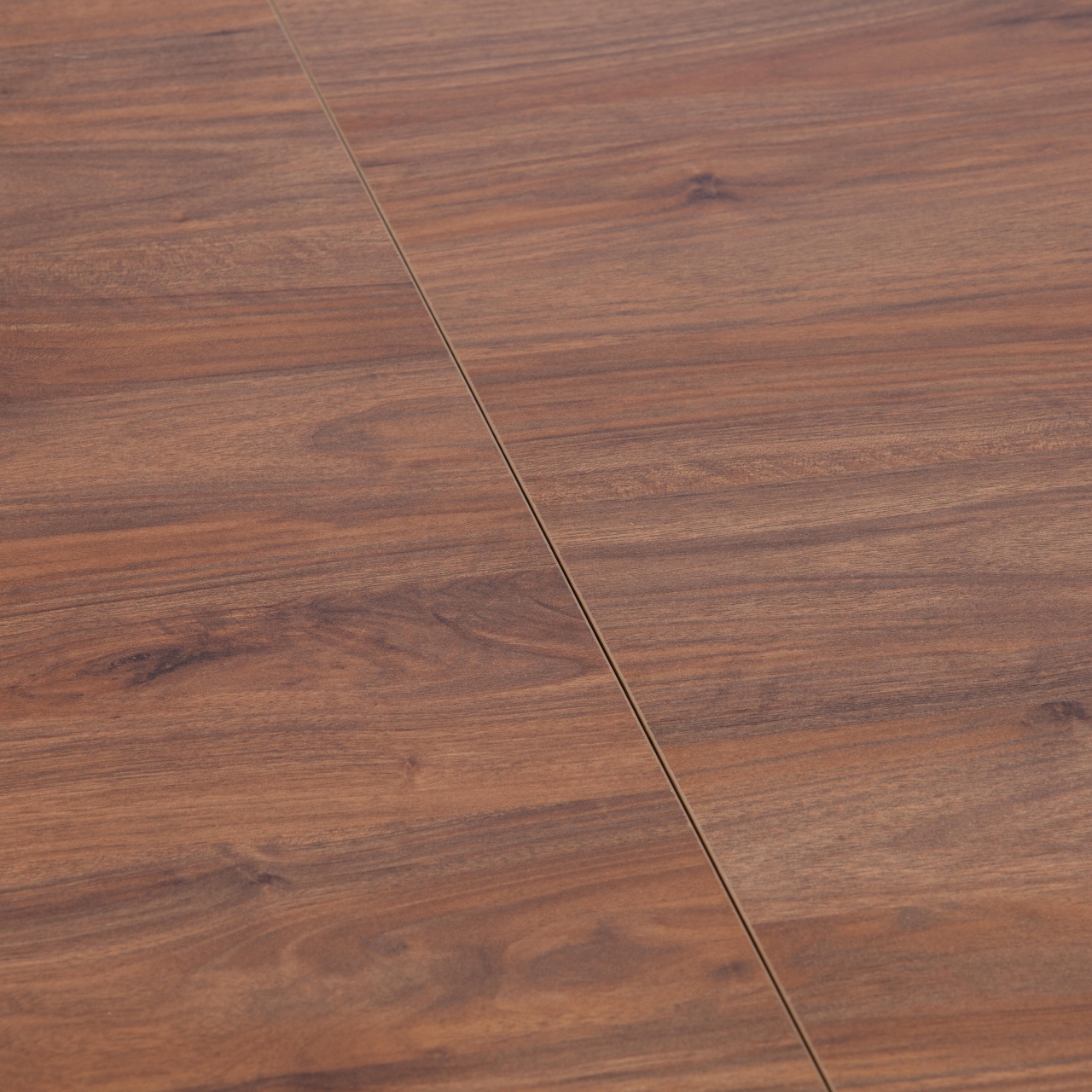 Стол обеденный AISHA (mod. 1151) ЛДСП+меламин/дерево граб, 130+35 х 80 х 75 см, walnut (орех)