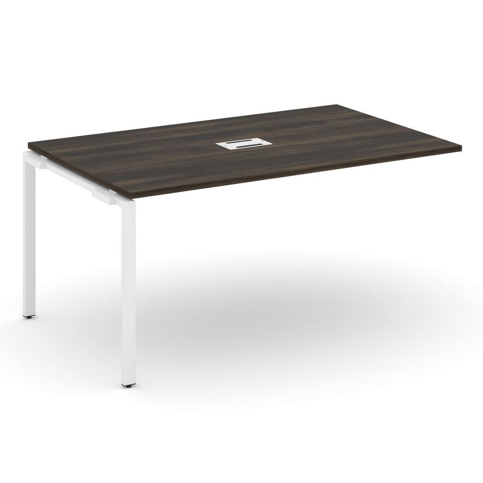 Проходной наборный элемент переговорного стола CONCEPT CN.NPRG-014 Дуб Мали Белый