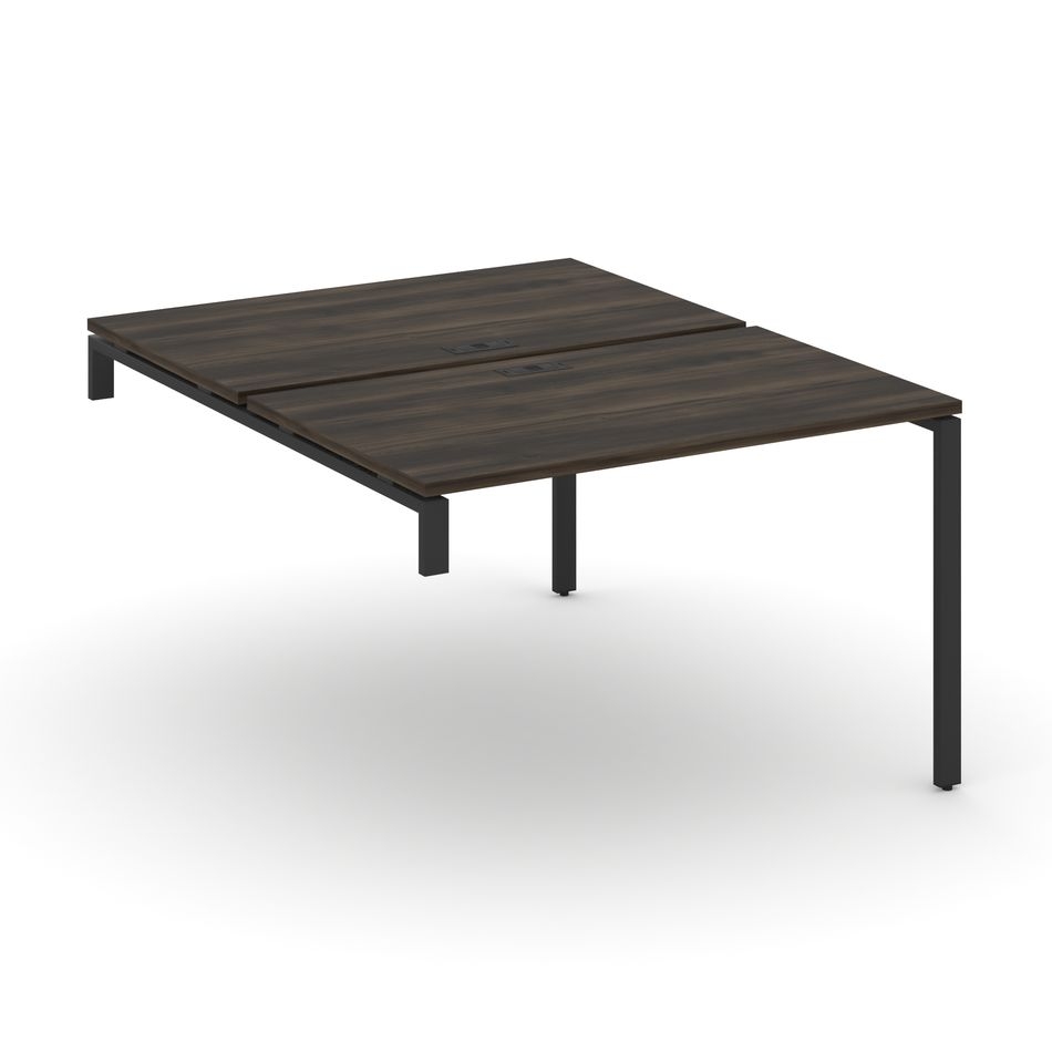 Двойной стол-надставка на опорную тумбу CONCEPT CN.DSN-002 Дуб Мали Черный