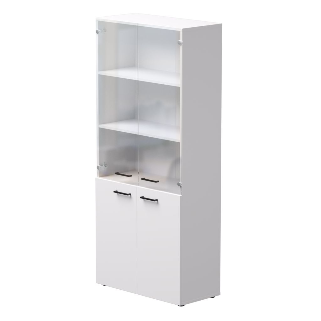 Шкаф комбинированный со стеклом Everprof EVO 254Н004 Белый