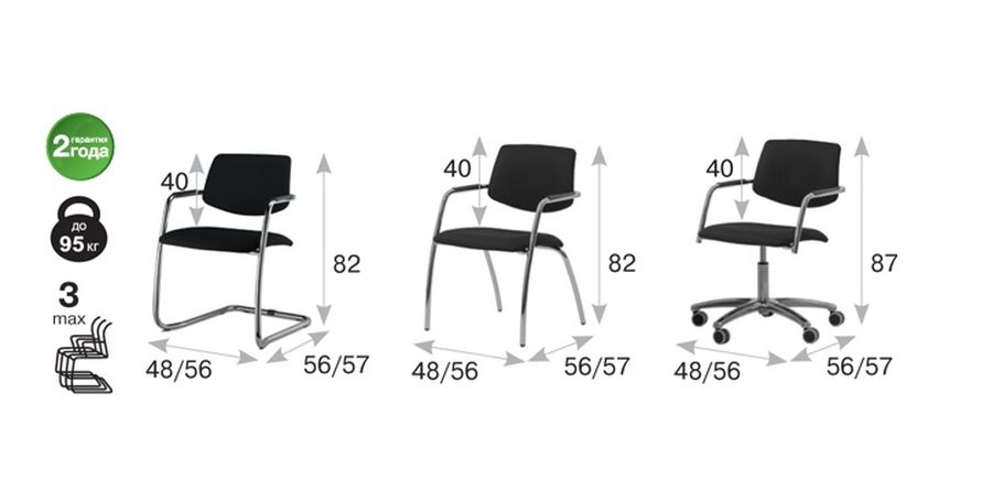 Кресло на 4-х опорах Urban 4legs Kiton 08 Зеленый Хром