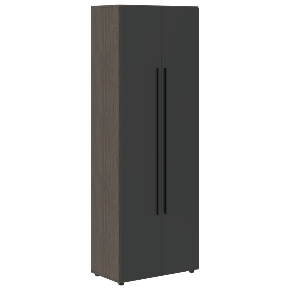 Шкаф с глухими дверьми VELION VHCS 80.1 Яшма черный Дуб Сильвер