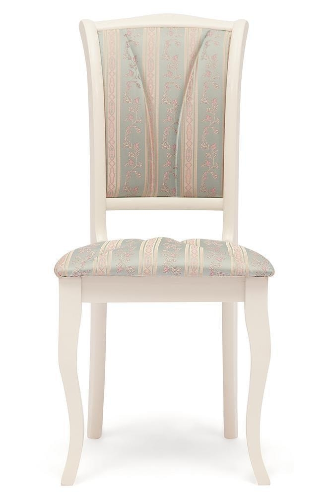 Стул Opera ( OP-SC ) дерево гевея, 45х53х97см, butter white (слоновая кость), ткань бирюзовая (H180-19)