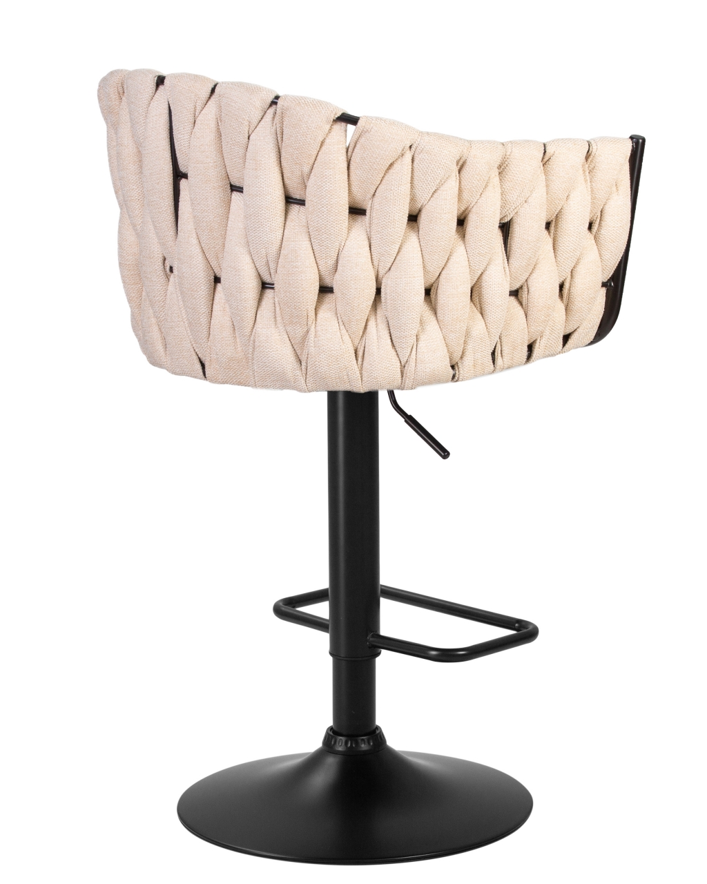 Стул барный DOBRIN LEON Бежевая ткань LAR 275-1