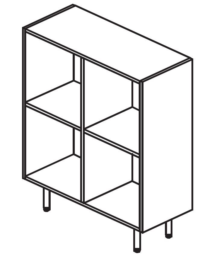 Factory Light DADO Каркас шкафа H119,5 Белый