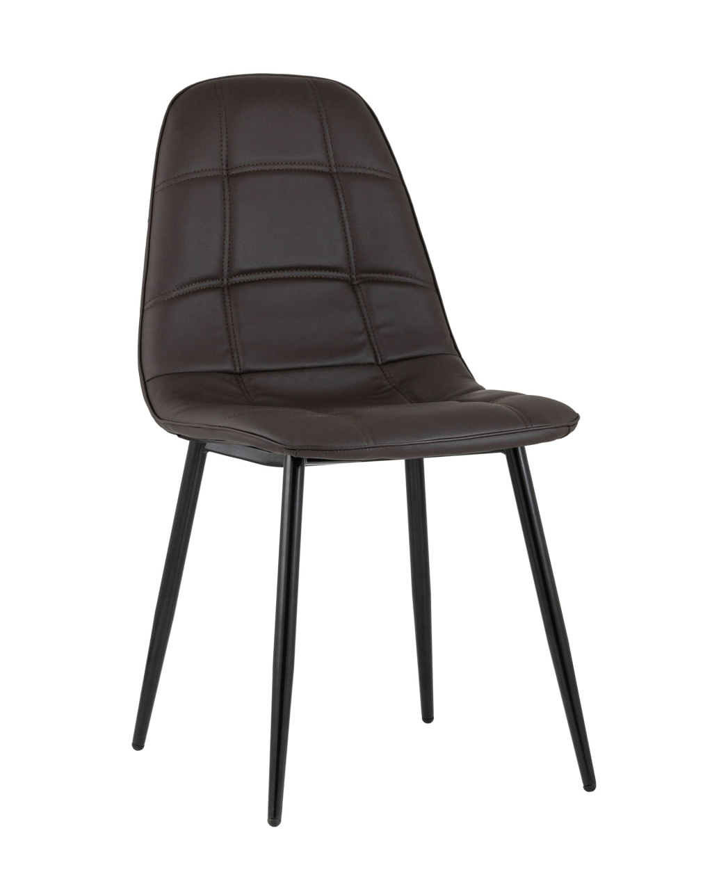 Стул Тейлор экокожа Тёмно-коричневый