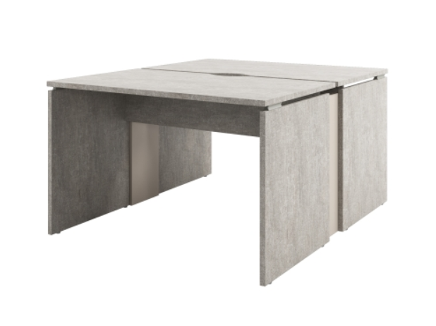 Стол-тандем D-22 Бетон Чефалу/Кашемир
