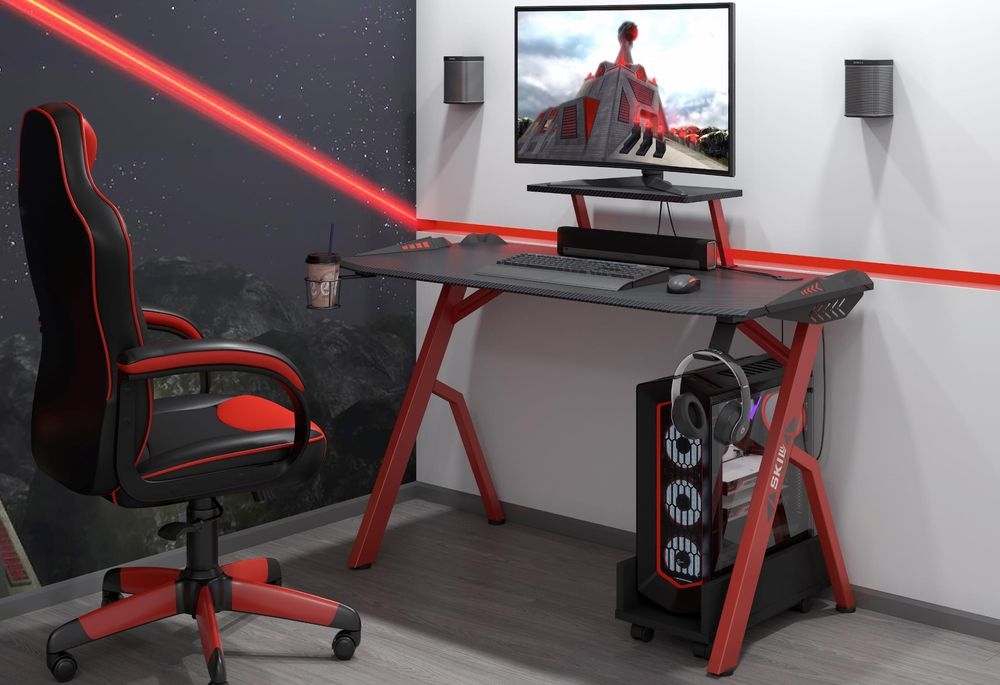 Геймерский стол SKILL CTG-001 Красный