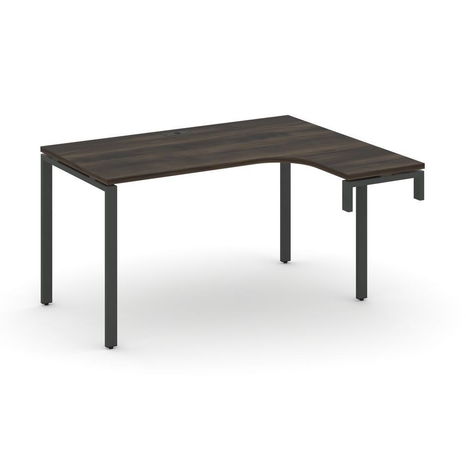 Стол-надставка на опорную тумбу (правый) CONCEPT CN.OSAN-002(R) Дуб Мали Черный