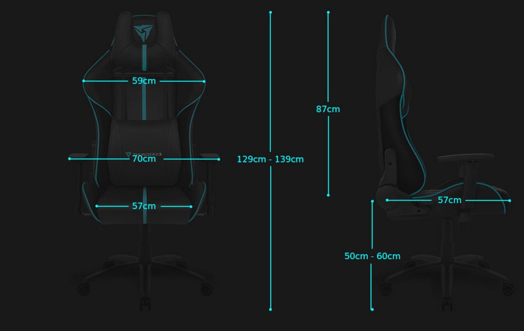 Геймерское кресло ThunderX3 BC5-B AIR Black