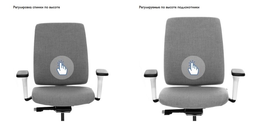 Кресло с подголовником DION 870 1D black SLW 50 headrest Черное