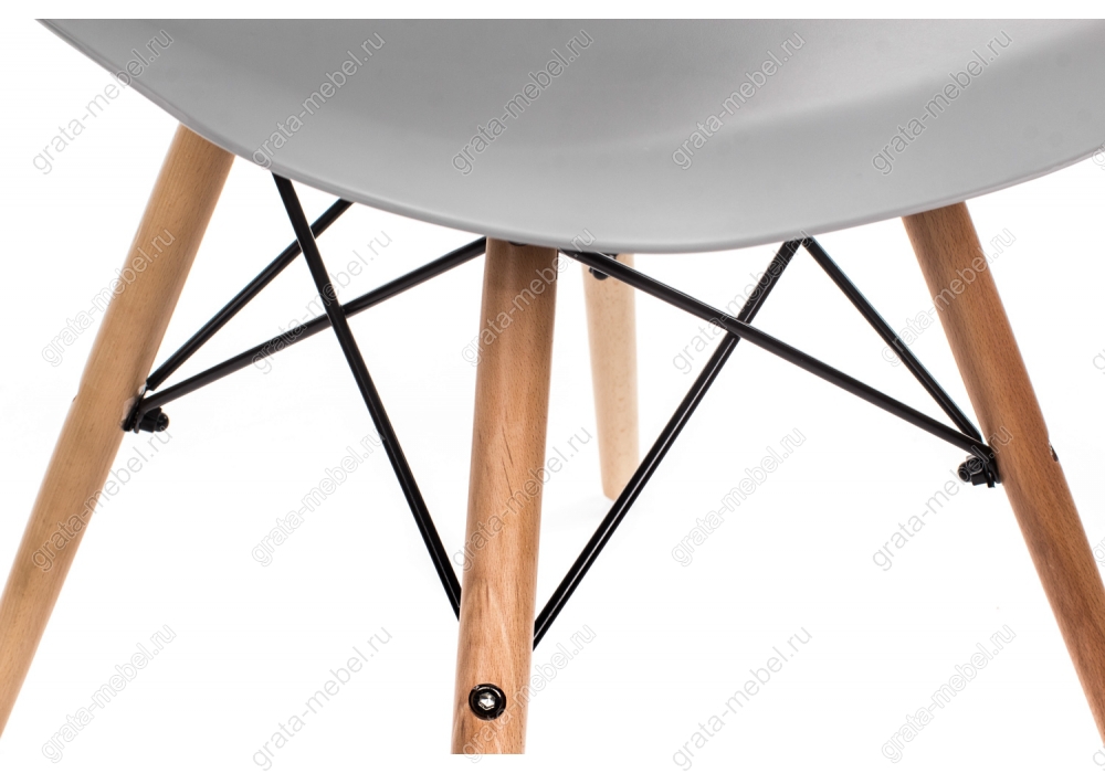 Стул деревянный Eames PC-015 grey