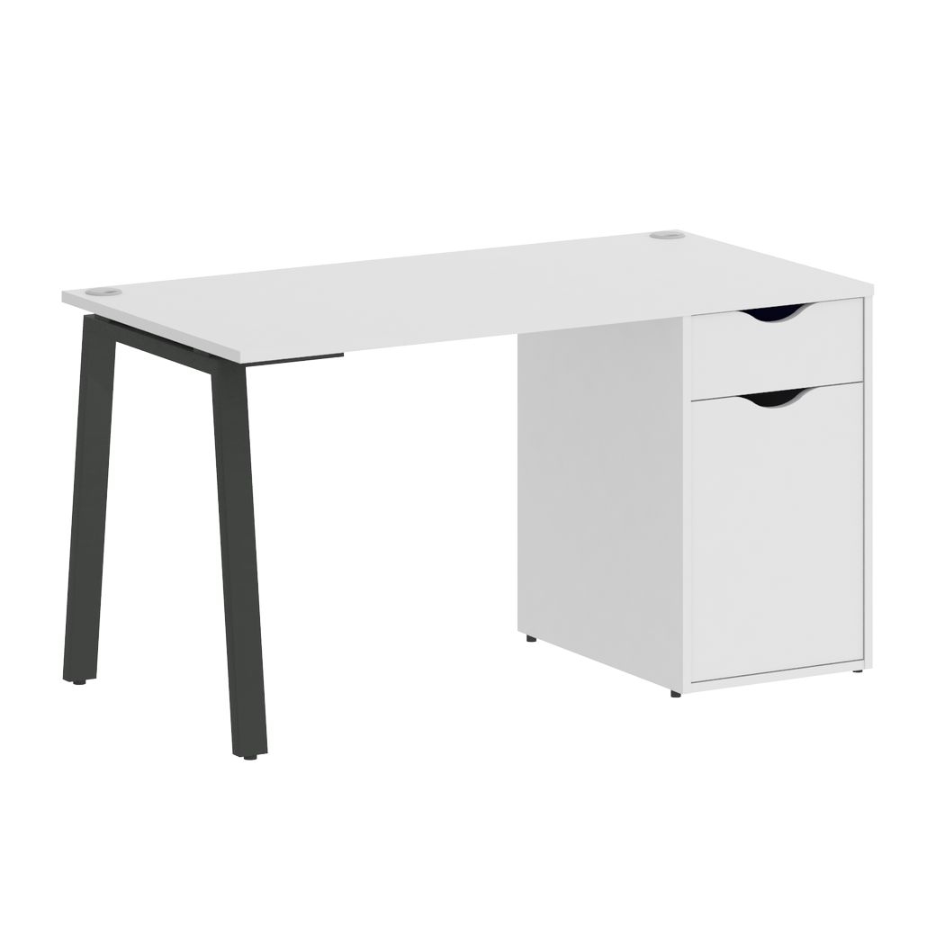 Стол письменный HOME OFFICE VR.SP-3-138.1.A Белый/Антрацит металл