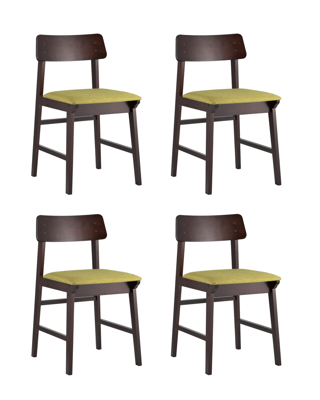 Комплект из четырех стульев ODEN 4 Оливковый