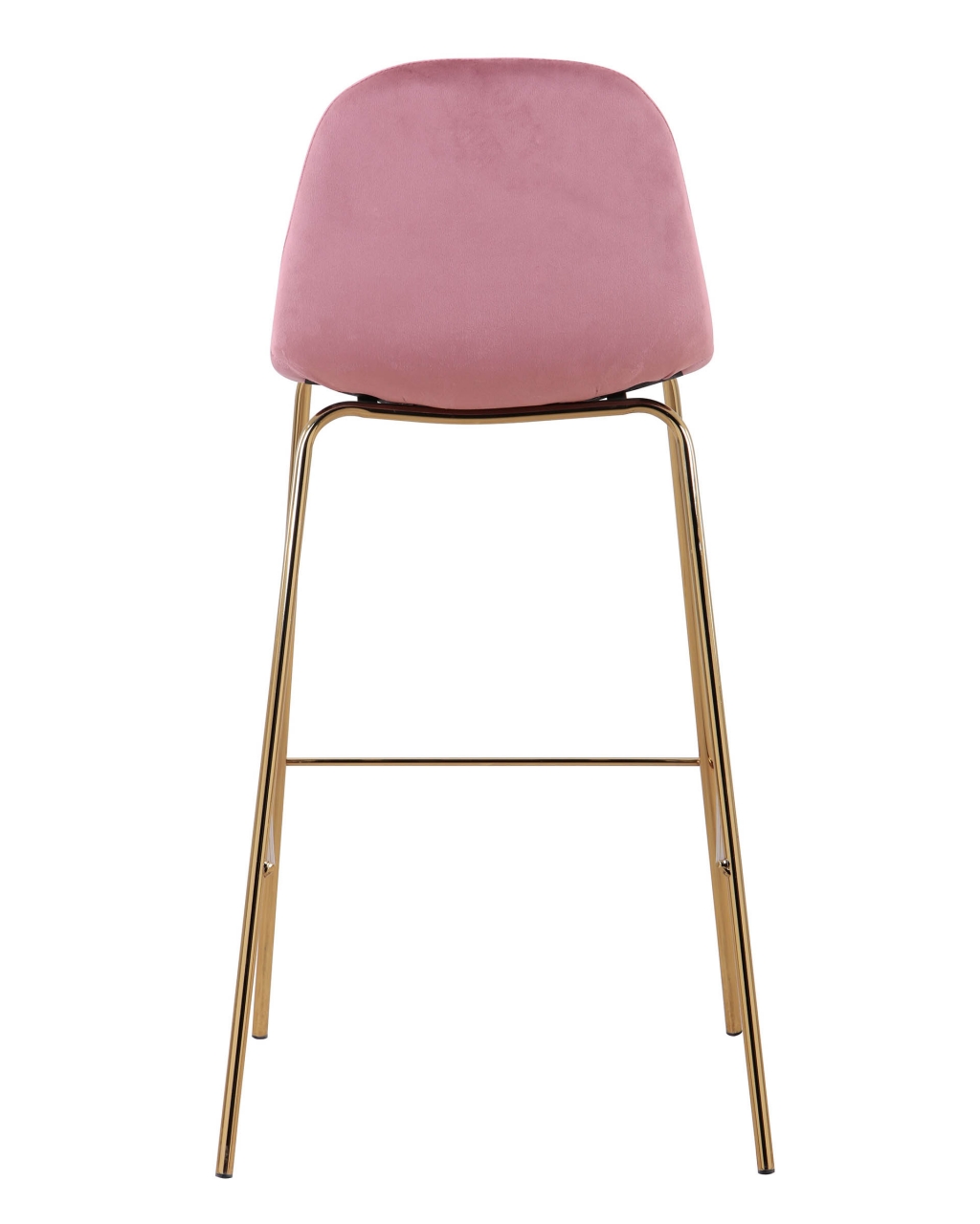 Стул барный Валенсия Пыльно-розовый с золотыми ножками