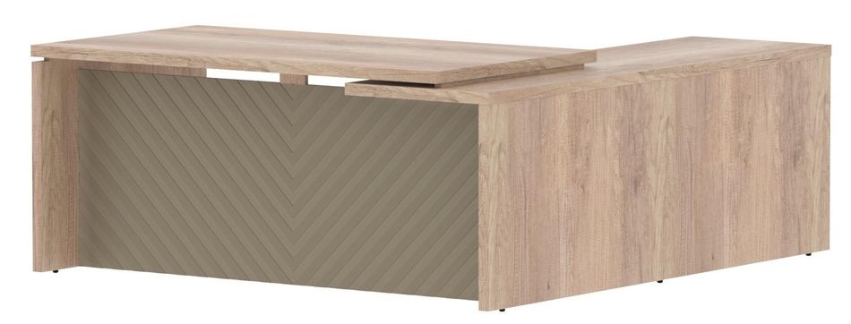 Стол руководителя левый Torr LUX TLCT 1820 L Дуб Каньон Капучино