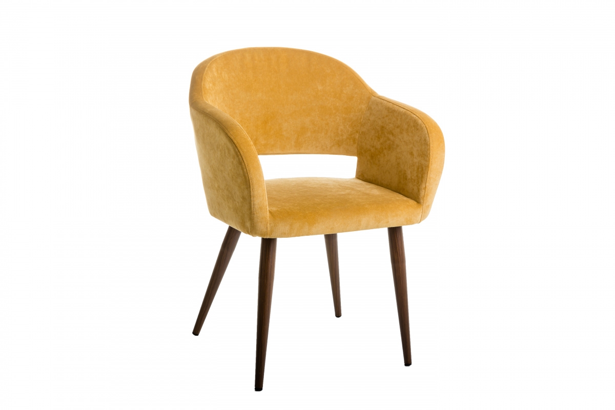 Стул Oscar Желт/Темный Орех