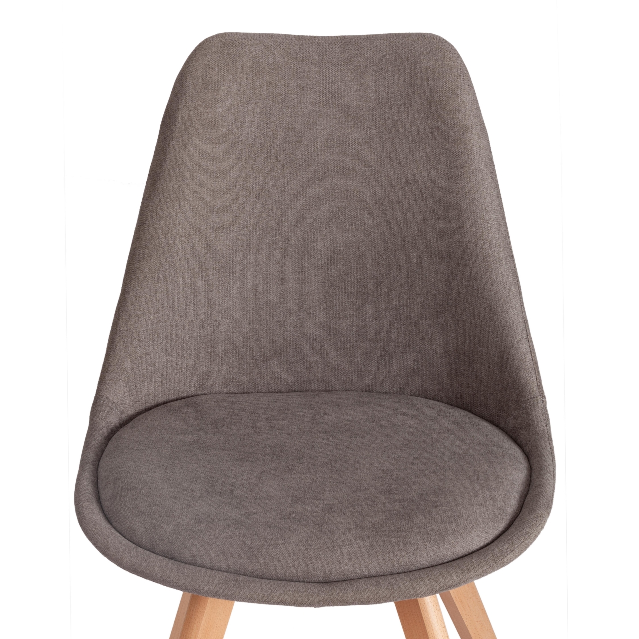 Стул TULIP SOFT (mod. 053V) дерево/пластик/ткань, 49,5 x 54,5 x 84 см, Серый (Grey) LY1701-26