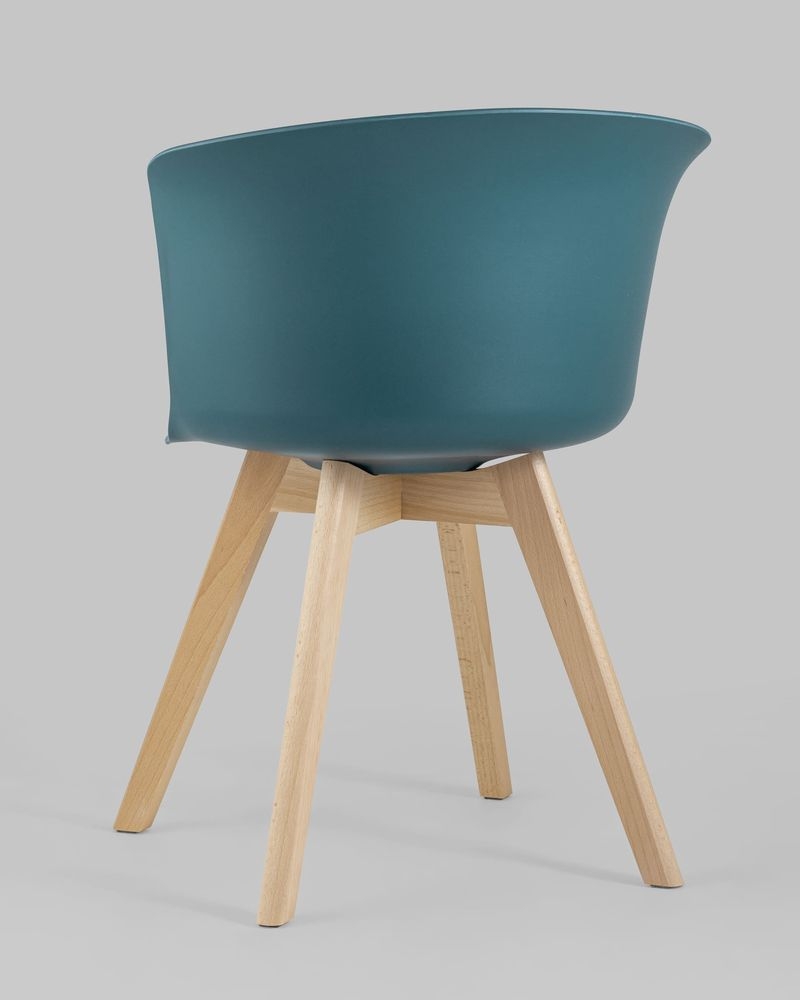 Стул пластиковый Blossom с подушкой Темно-бирюзовый