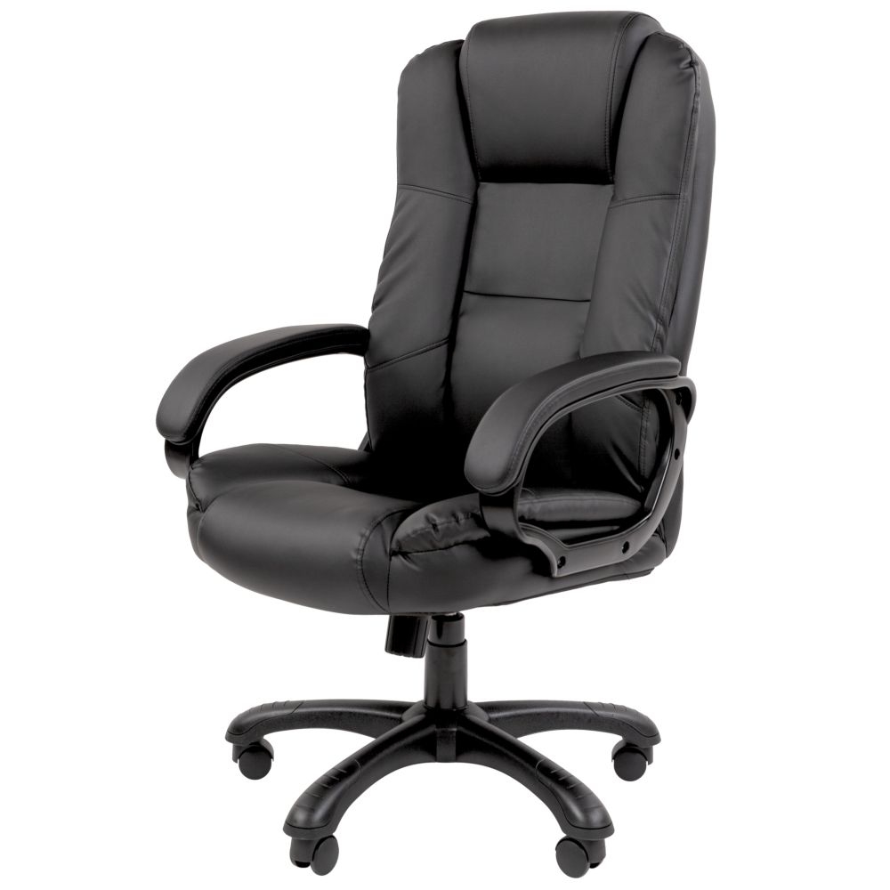 Кресло офисное CHAIRMAN 600 экокожа Черный