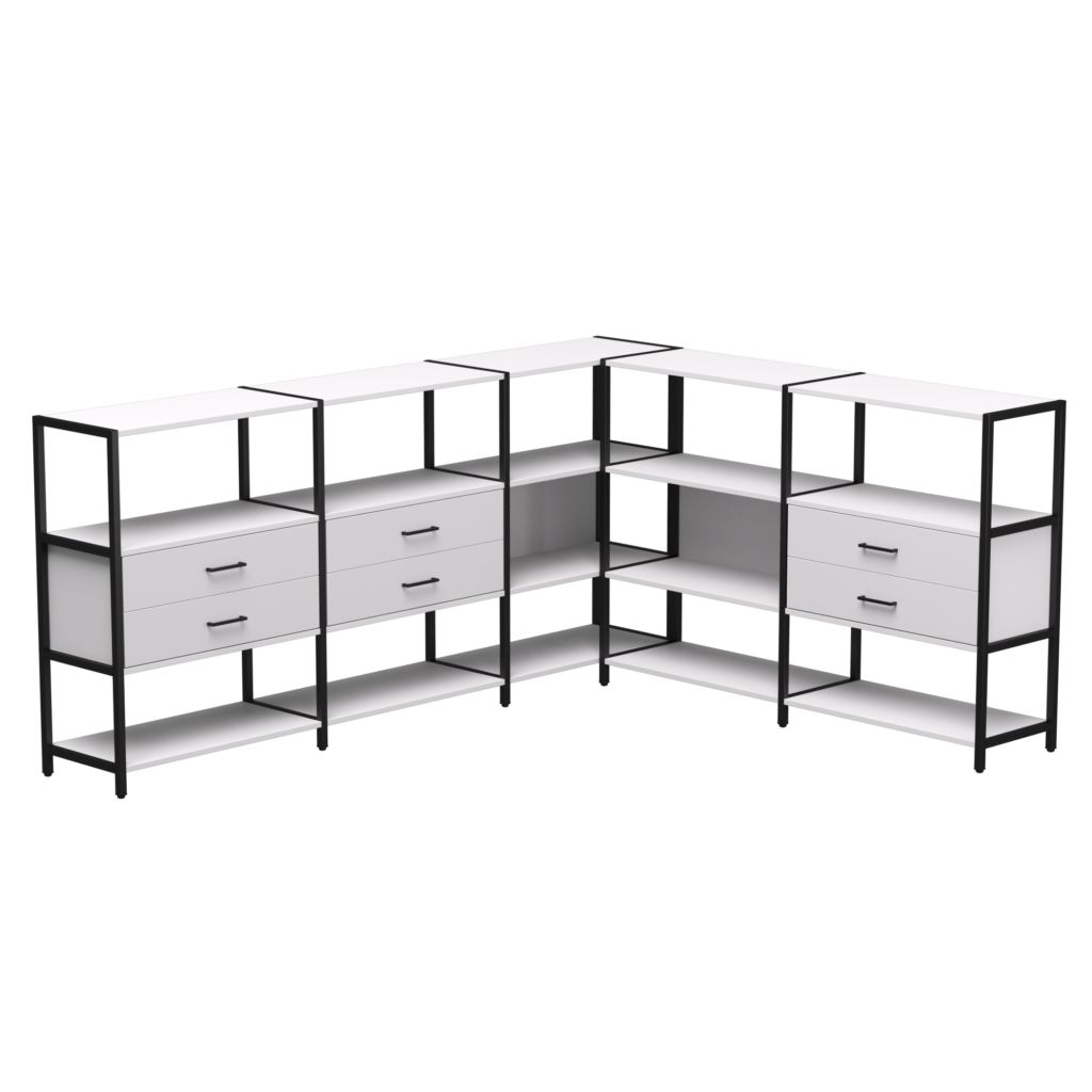 Набор стеллажных систем Everprof EVO №15 Белый Черный